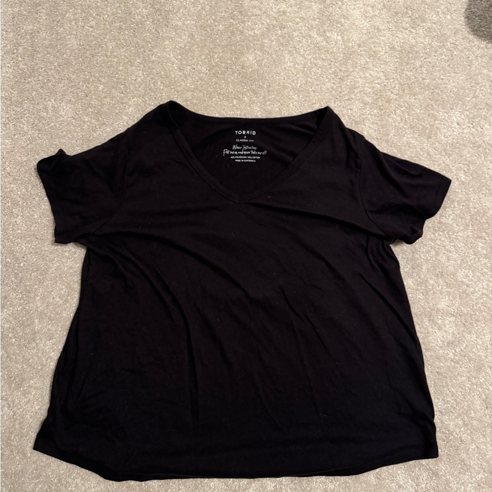 Torrid Women's Black V-Neck Top